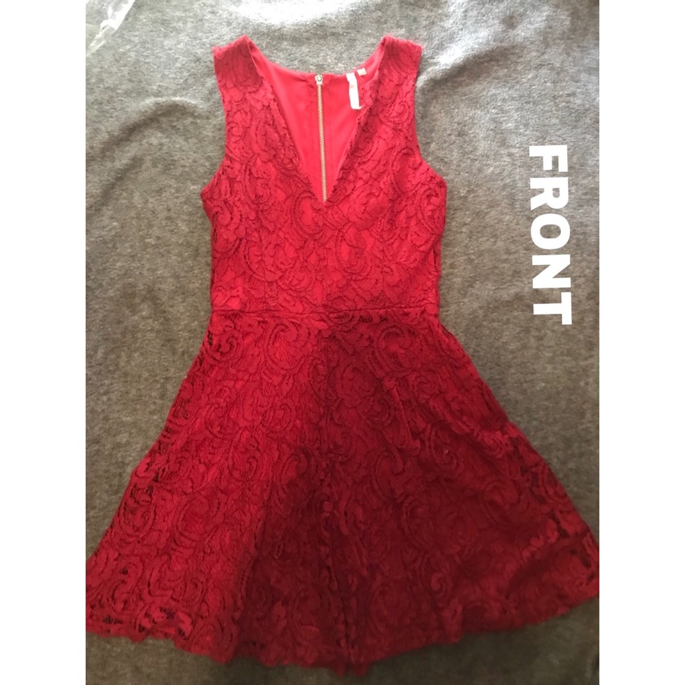 RED LACE DRESS